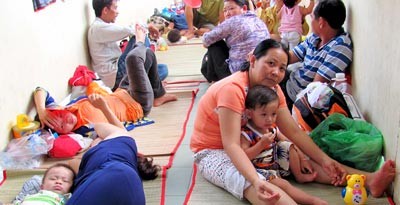 Children wait their turn in the lobby of Paediatrics Hospital No1.(Photo:SGGP)